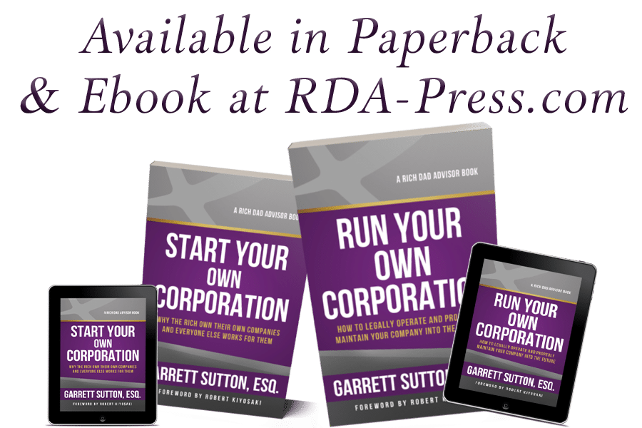 Photo of book covers Start Your Own Corporation and Run Your Own Corporation