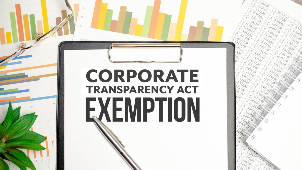 corporate transparency act exemption